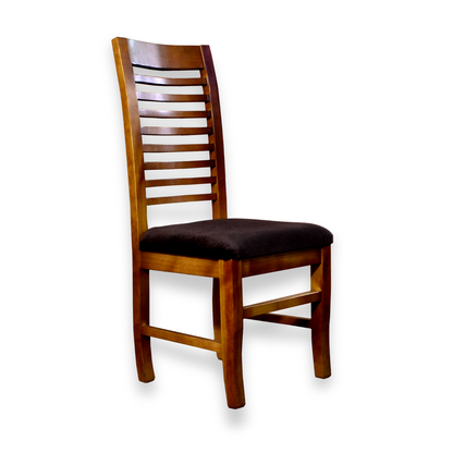 Silla Napoles Enchapado Nogal