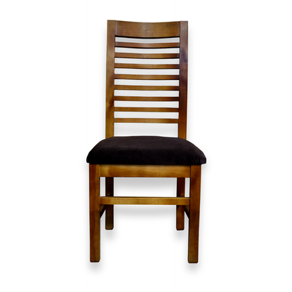 Silla Napoles Enchapado Nogal