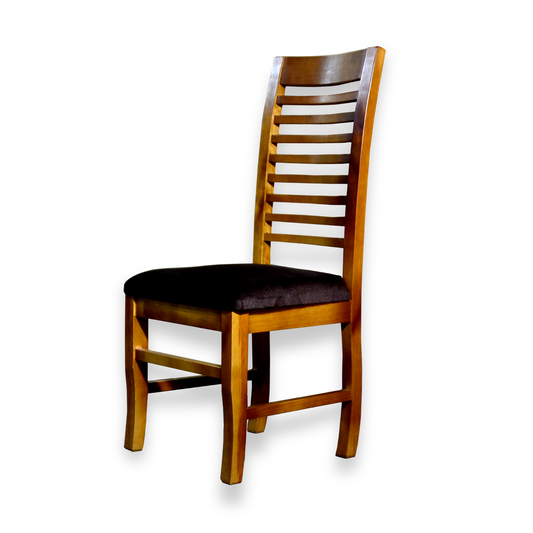 Silla Napoles Enchapado Nogal